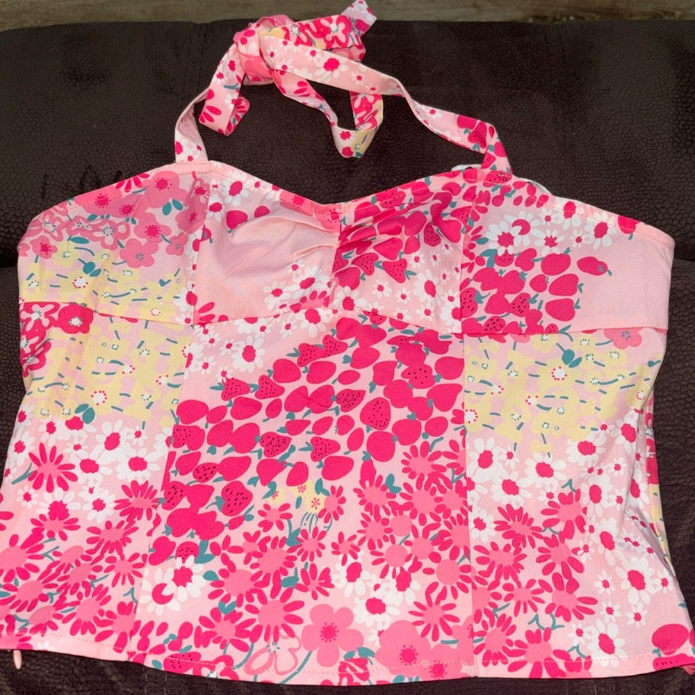 floral halter top